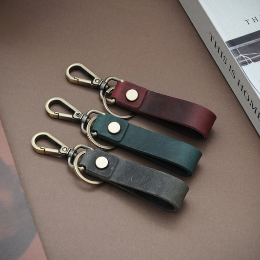 Customized Leather Keychain for Him